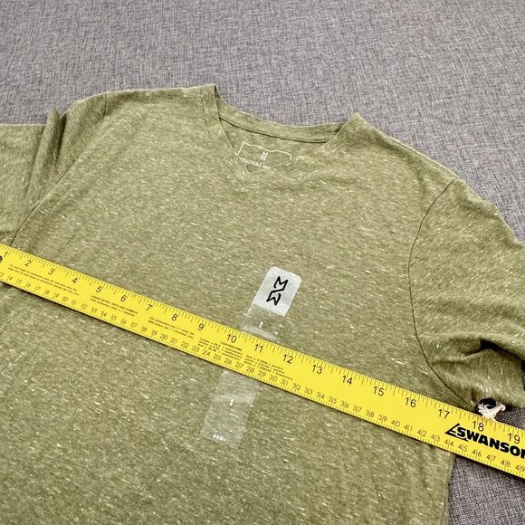 NEW! Mens Mutual Weave Short Sleeve Shirt Small Cotton Blend Green Lightweight - Picture 8 of 9